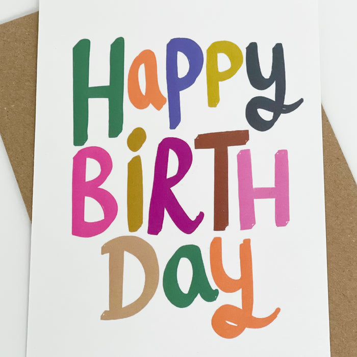 Happy Birthday Colourful