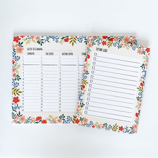 FLORAL Weekly Planner