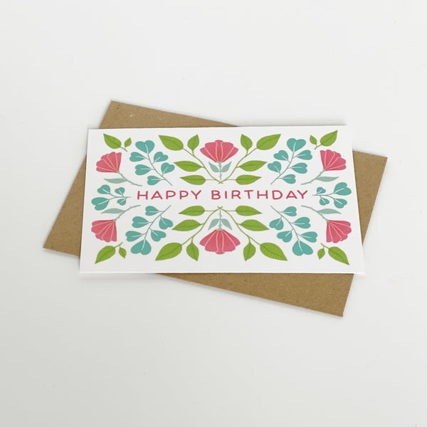 Happy Birthday - Floral Summer Design