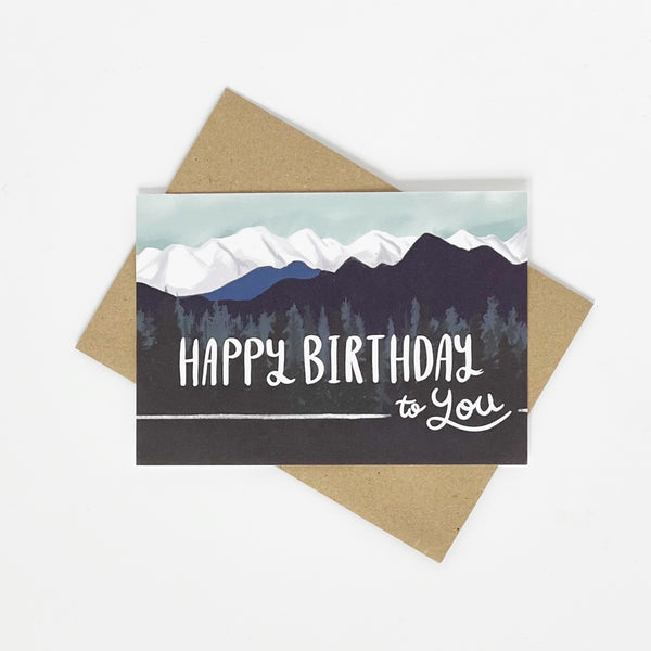 Happy Birthday to you - Mountains