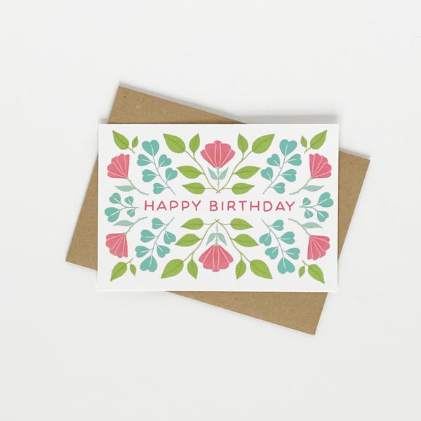 Happy Birthday - Floral Summer Design