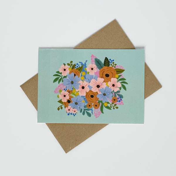 Colourful Flower Card Set of 8