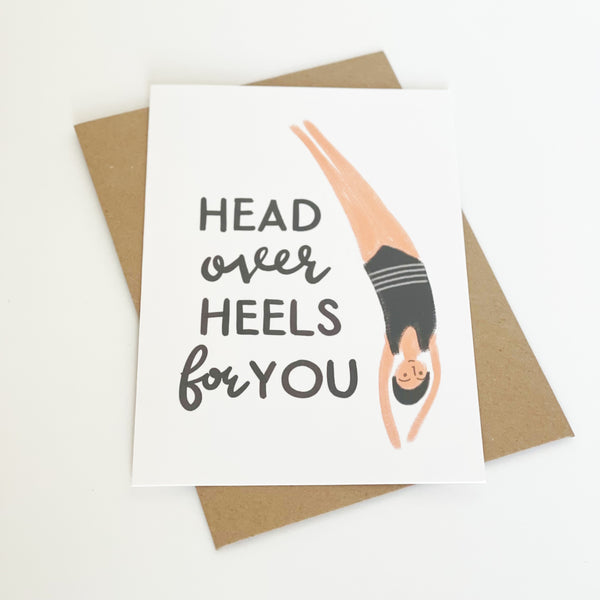 Head Over Heels For You Card