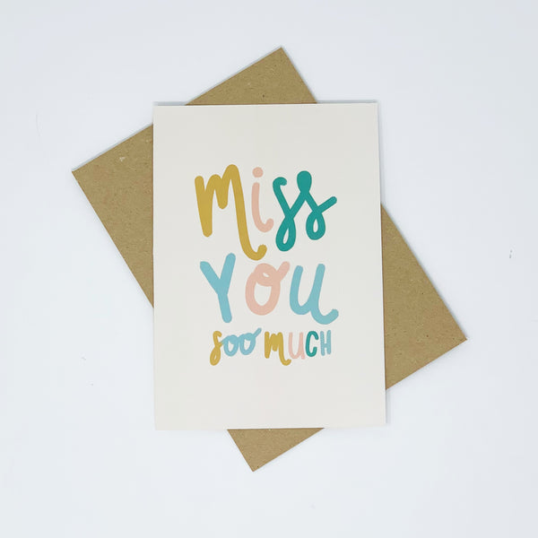 miss you soo much card - lomond paper co