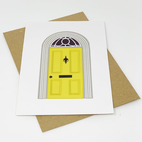 New home yellow door - lomond paper co