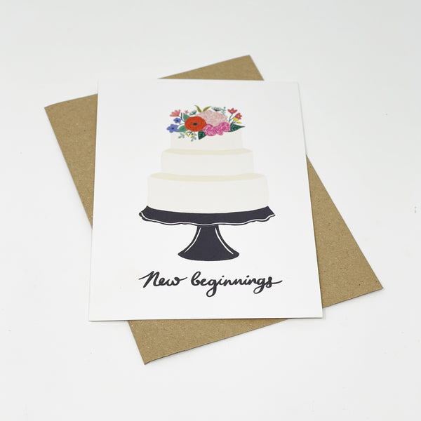 New Beginnings Wedding Day Card