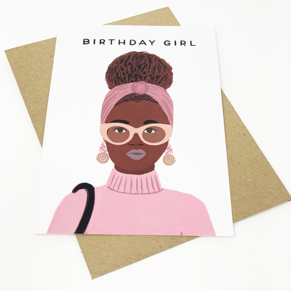 Black Birthday Girl - Afro Caribbean Girl