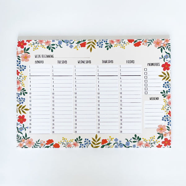 FLORAL Weekly Planner