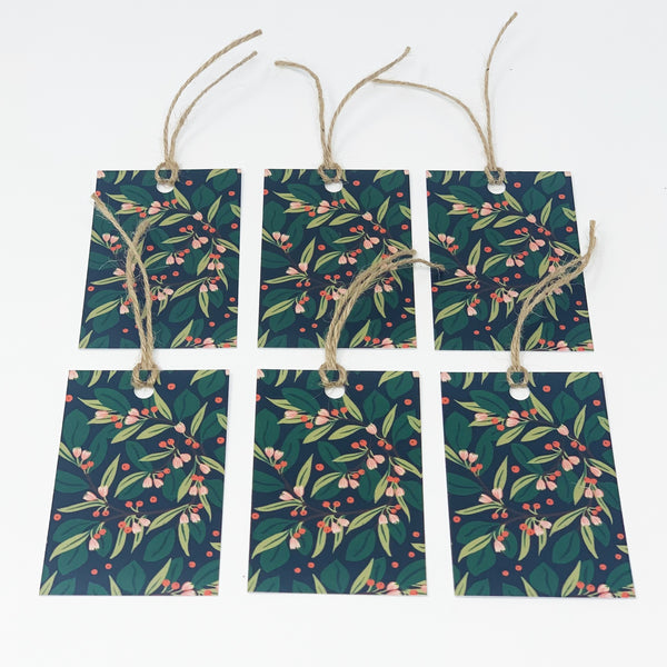 Christmas Greenery DEEP GREEN Gift Wrap & Tags