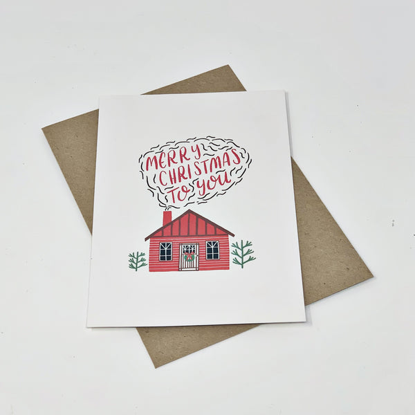 Little Log Cabin, Merry Christmas - Pack of 8 Cards