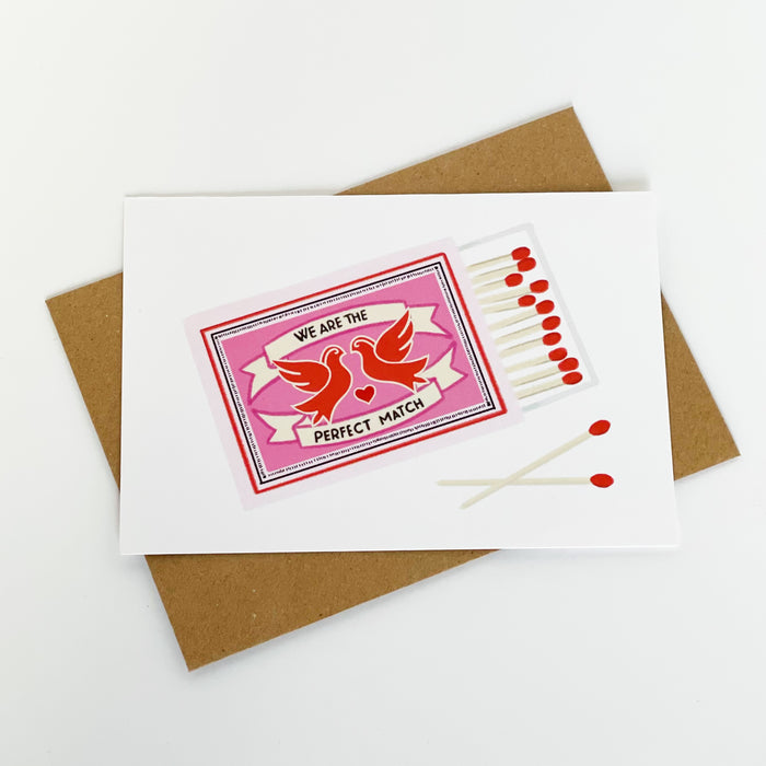 We Are The Perfect Match Card