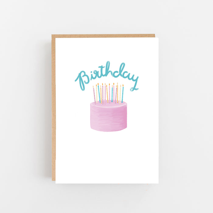 Set of 8 Birthday Cake Cards