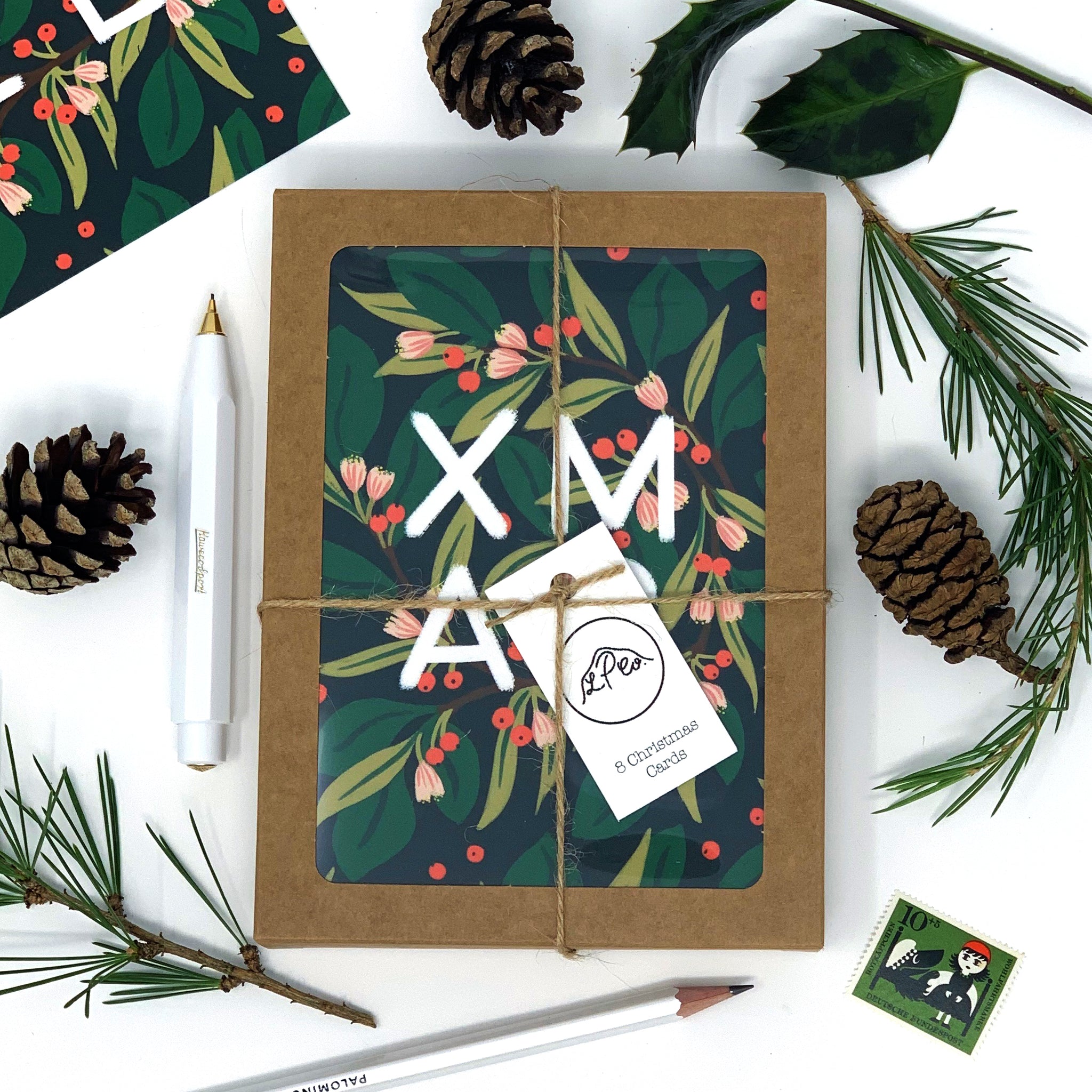 Xmas & Noel - Pack of 8 Cards