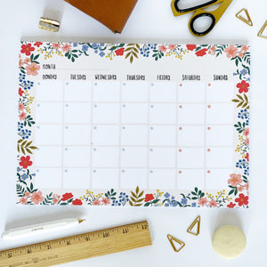 FLORAL Monthly Planner