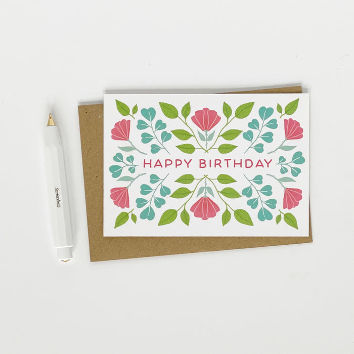 Happy Birthday - Floral Summer Design