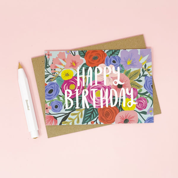 Happy Birthday - Flowers