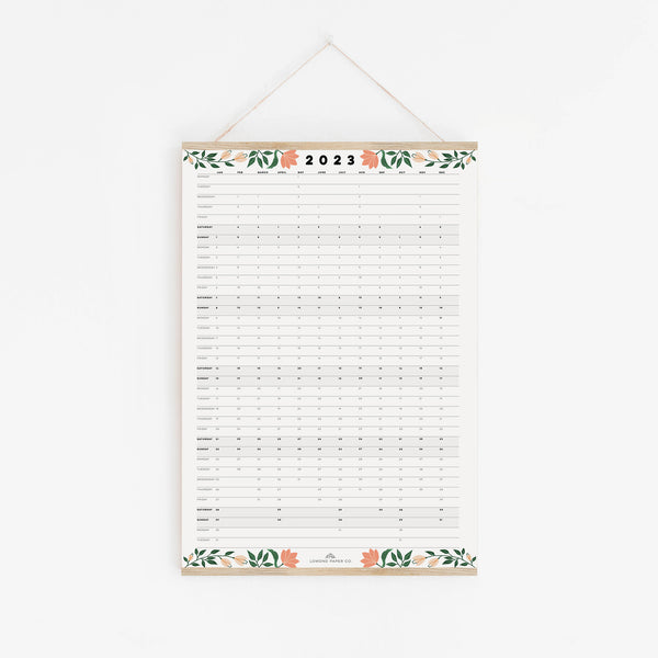 SALE  - 2023 Folk Botanical A2 Wall Planner