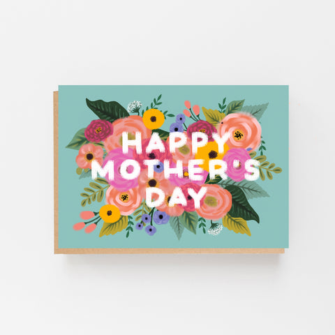 Happy Mother's Day Card - Vintage, Floral Design