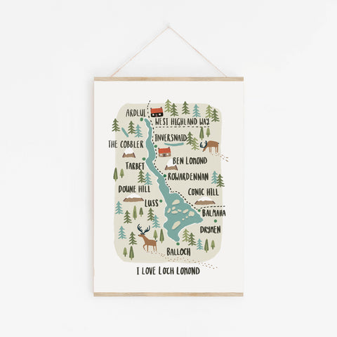 I LOVE Loch Lomond Art Print