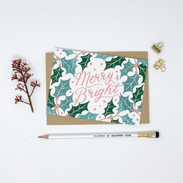 Merry & Bright - Holly - Lomond Paper Co.