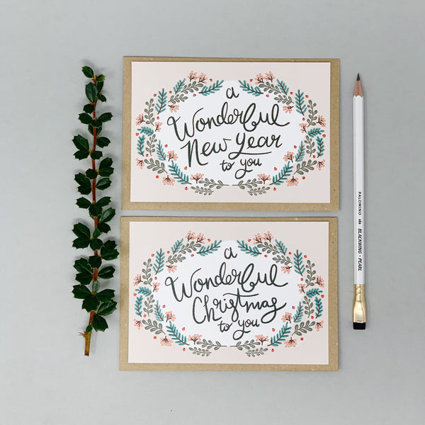 A Wonderful New Year To You - Card Set - Lomond Paper Co.