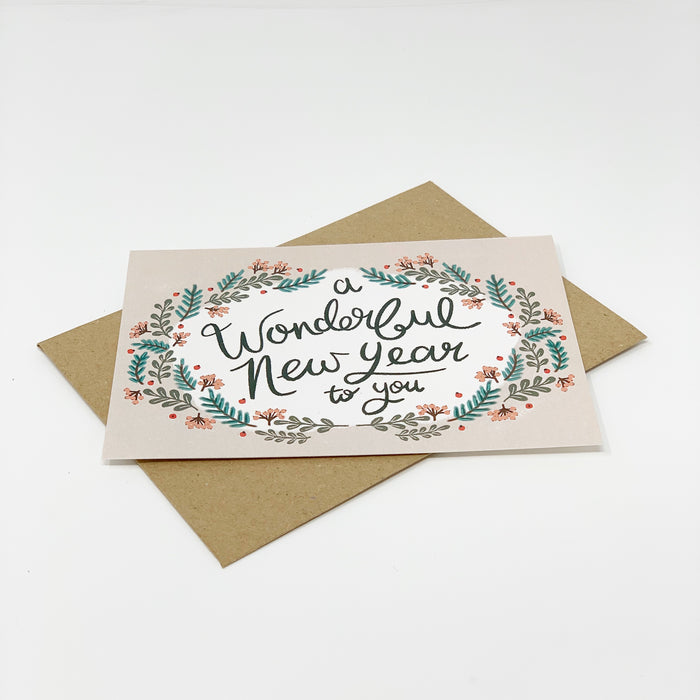 A Wonderful New Year To You Card - Lomond Paper Co.