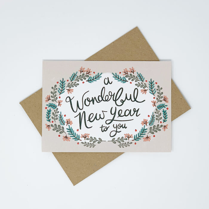 A Wonderful New Year To You Card - Lomond Paper Co.