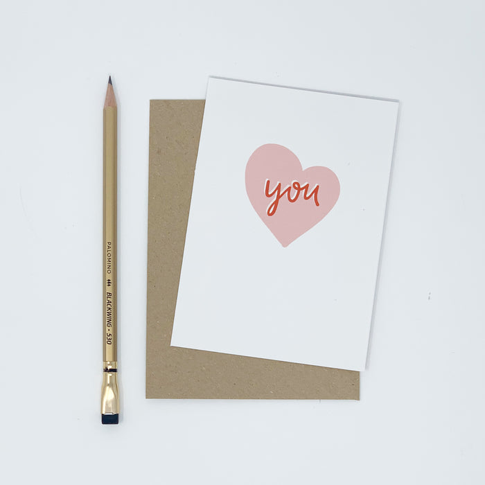 You - Heart Card