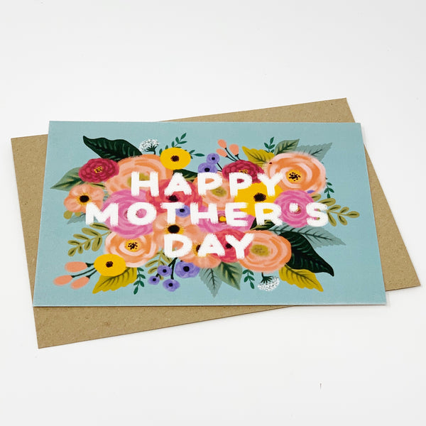 Happy Mother's Day Card - Vintage, Floral Design