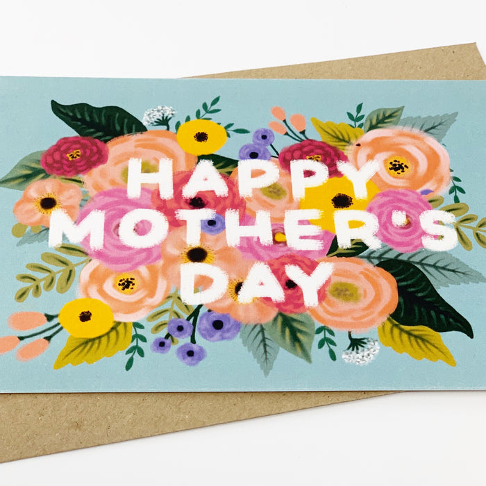 Happy Mother's Day Card - Vintage, Floral Design