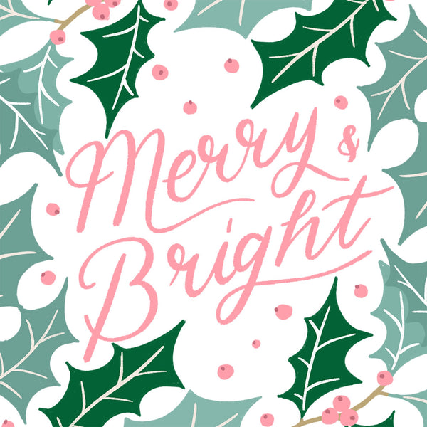 Merry & Bright - Holly -  Lomond Paper Co.