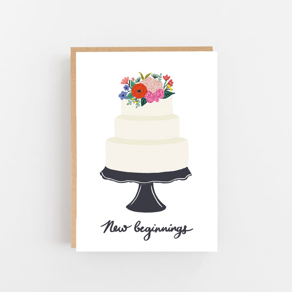 New Beginnings Wedding Day Card