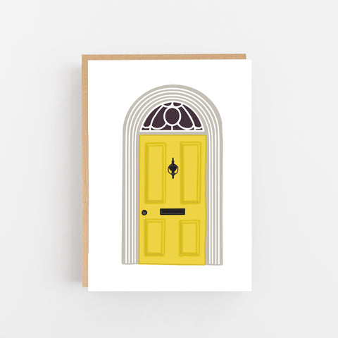 New home yellow door - lomond paper co