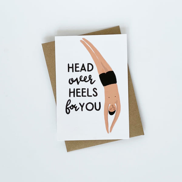 Head Over Heels For You (BOY) -  Greeting Card