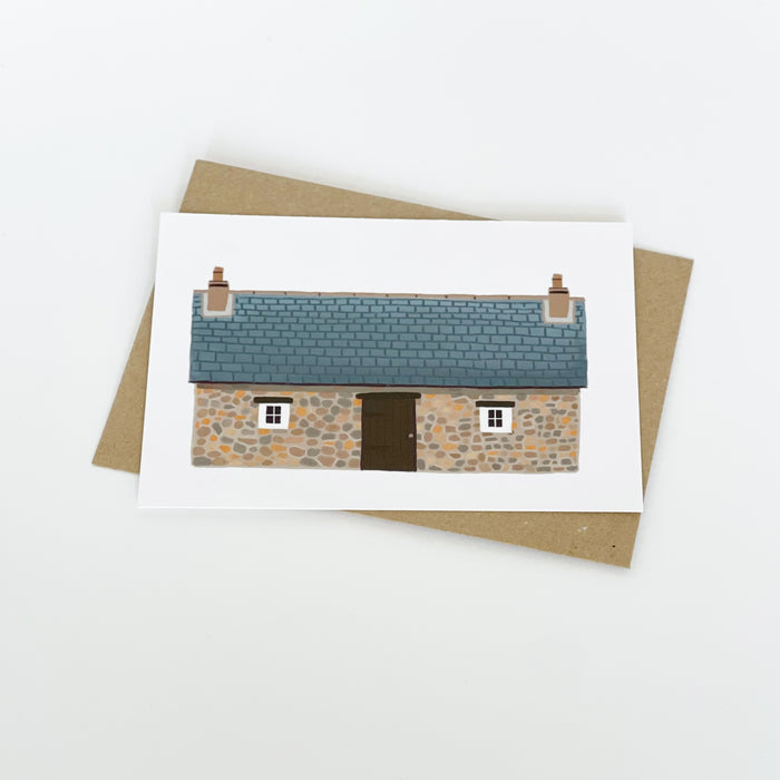 Scottish Bothy - Colour Greeting Card