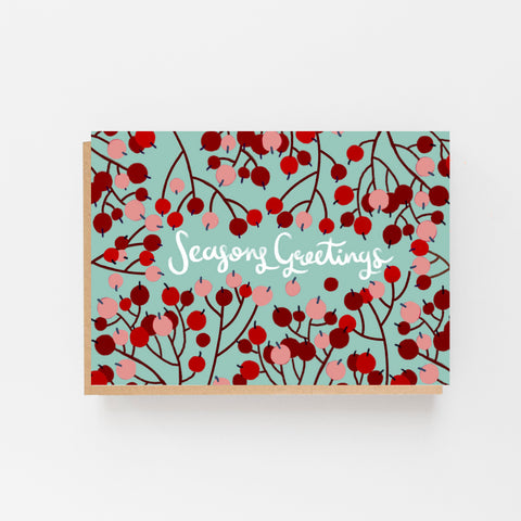 Seasons Greetings berries card