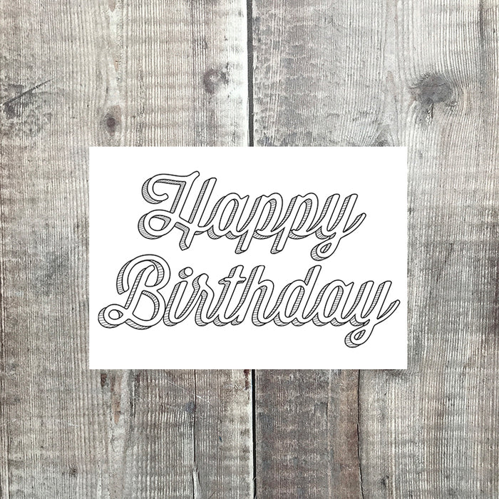 happy birthday landscape - lomond paper co.