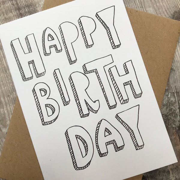 happy birthday portrait - lomond paper co.