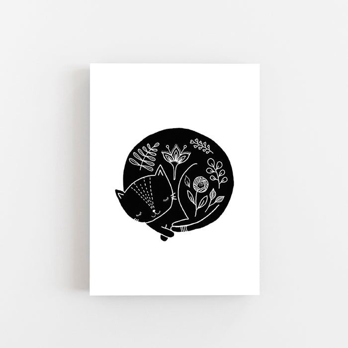 SALE Cat Postcards - Set of 6 ink drawings