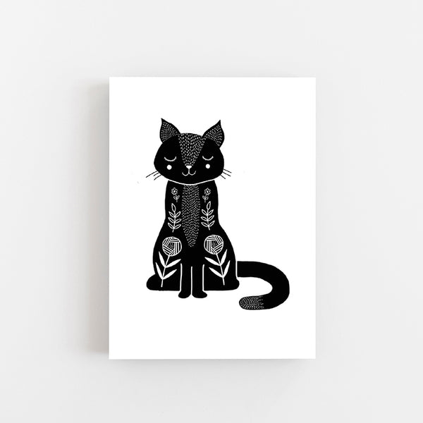 SALE Cat Postcards - Set of 6 ink drawings