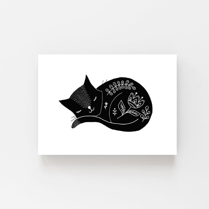SALE Cat Postcards - Set of 6 ink drawings