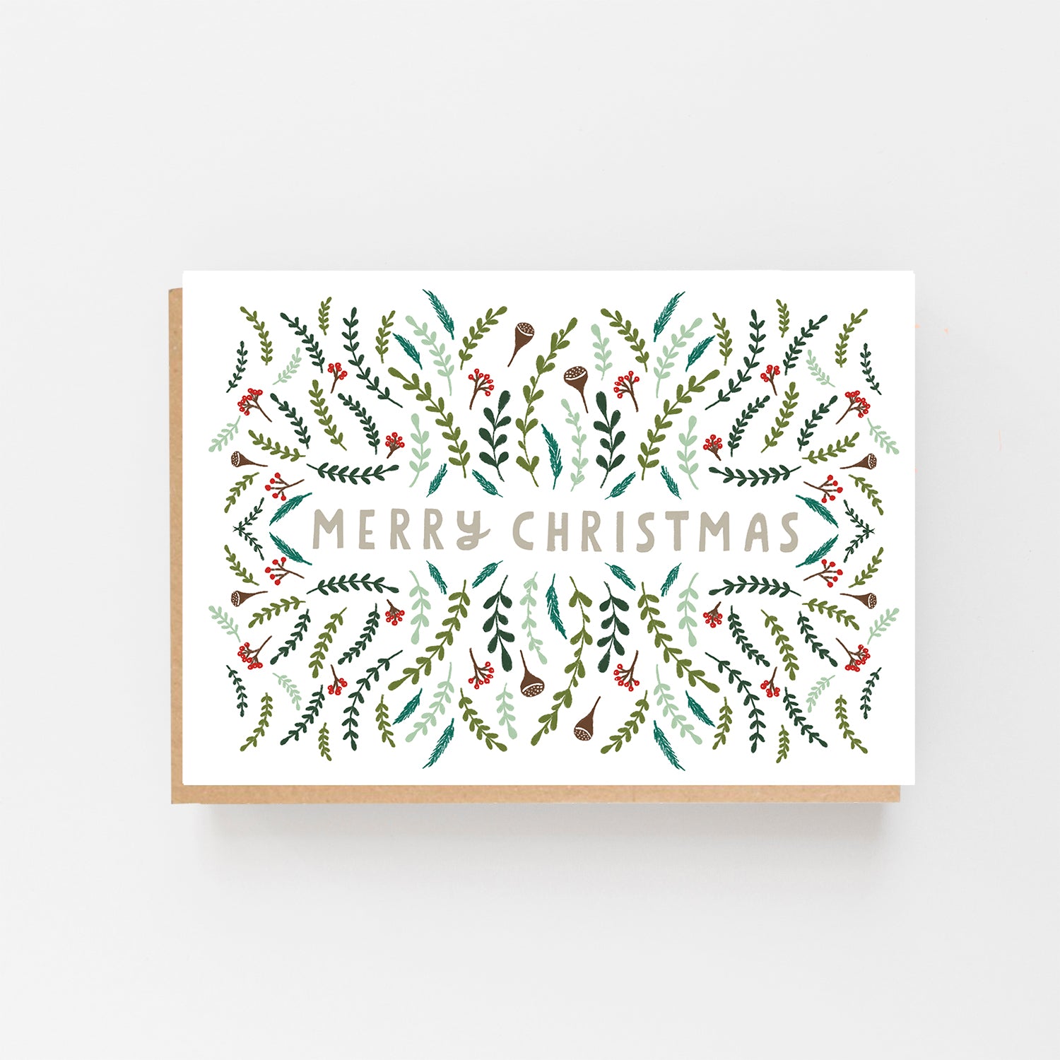 Christmas Pattern "Merry Christmas" Card