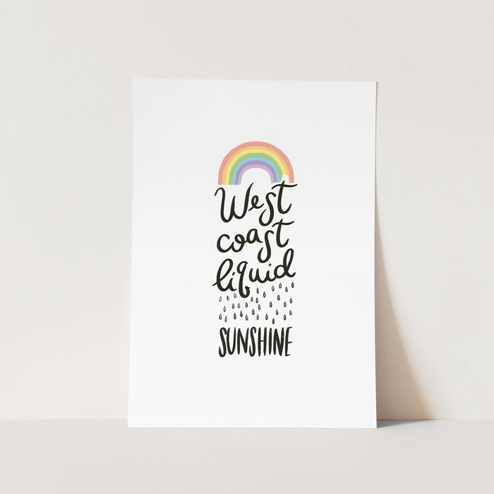 West Coast Liquid Sunshine Print
