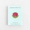 Folk Flower Enamel Pin - Lomond Paper Co.