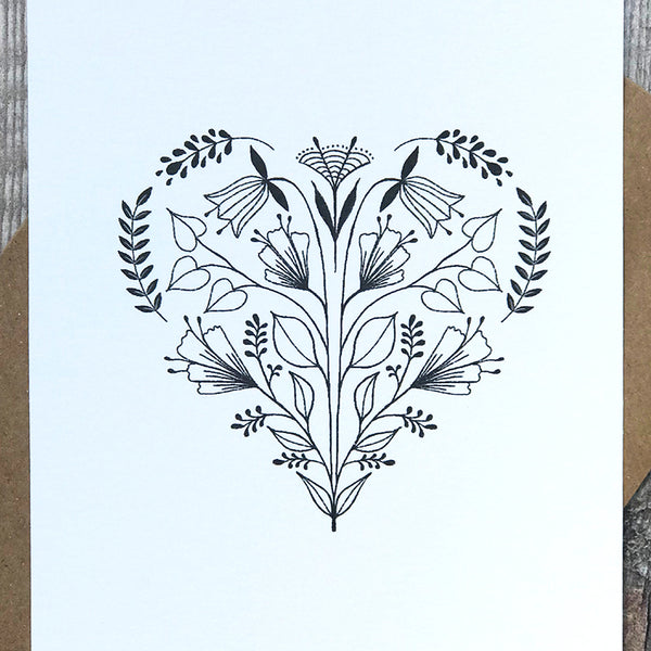 Heart Folk Card