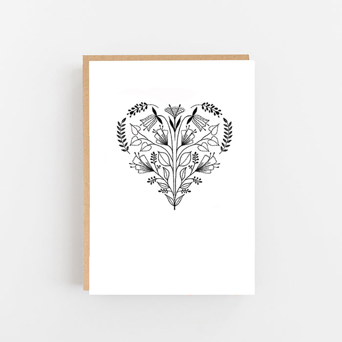 Heart Folk Card