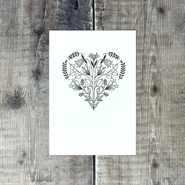 Heart Folk Card