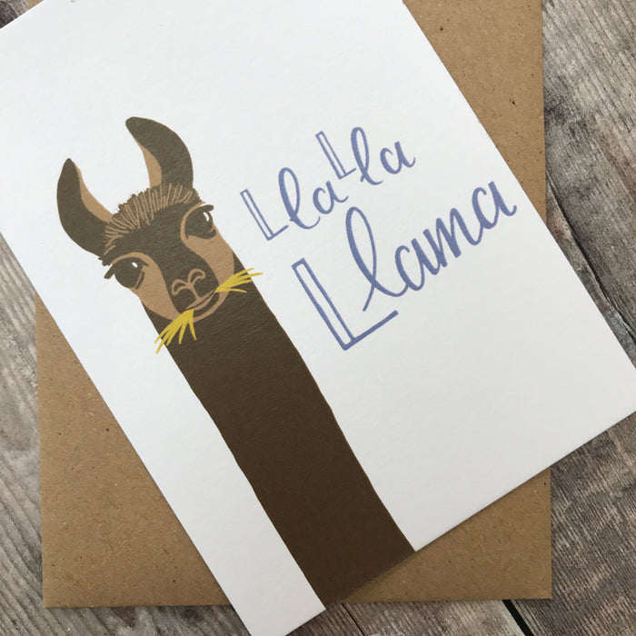 La La Llama card - lomond paper co.