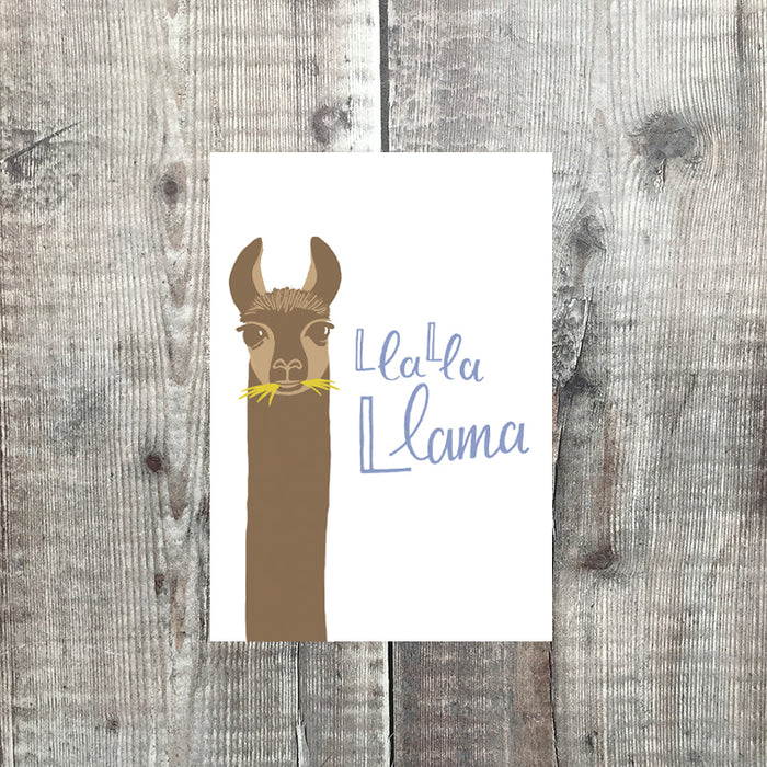 La La Llama card - lomond paper co.
