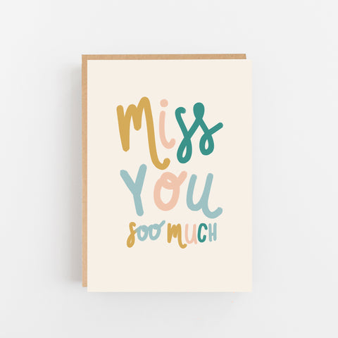 miss you soo much card - lomond paper co